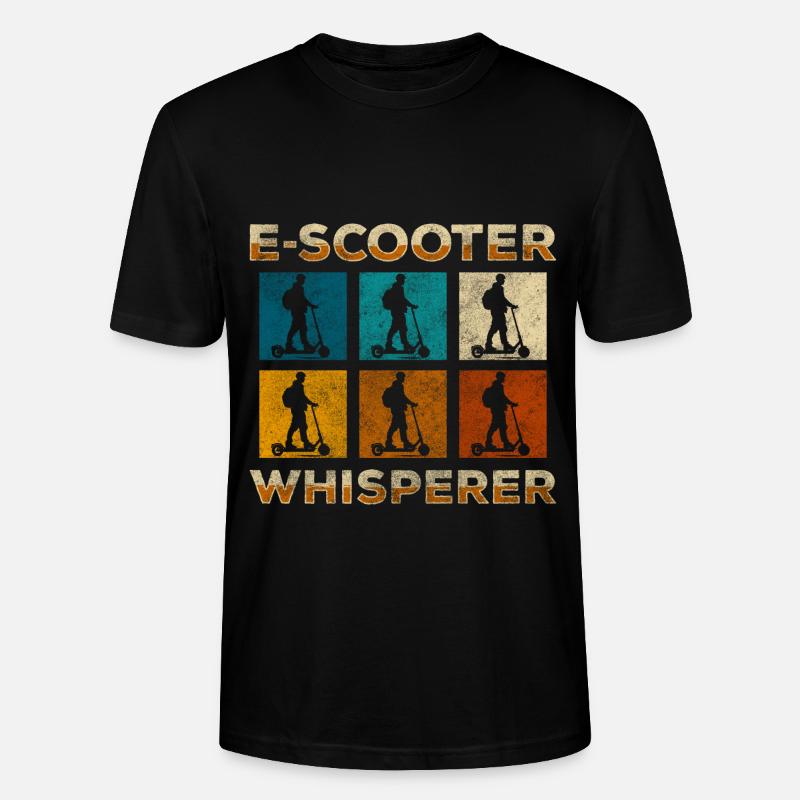 Rollerfahrer Zukunft Umwelt Speed - Stanley/Stella Unisex Bio-T-Shirt CRAFTER - Schwarz