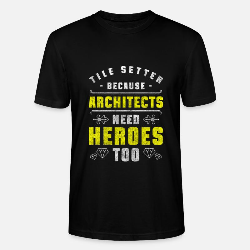 Tiler Floor Master Construction - Stanley/Stella CRAFTER Unisex Organic T-Shirt - black