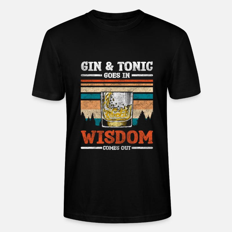 drinks genuss longsdrinks - Stanley/Stella Unisex Bio-T-Shirt CRAFTER - Schwarz