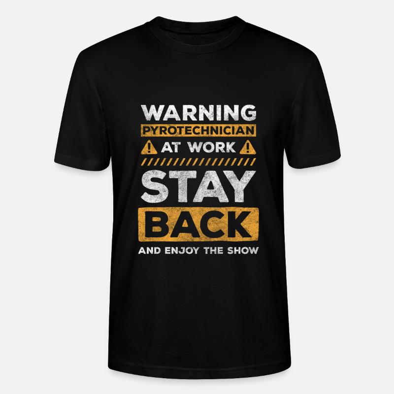 Pyro Neujahr Wunderschön Stadion - Stanley/Stella Unisex Bio-T-Shirt CRAFTER - Schwarz