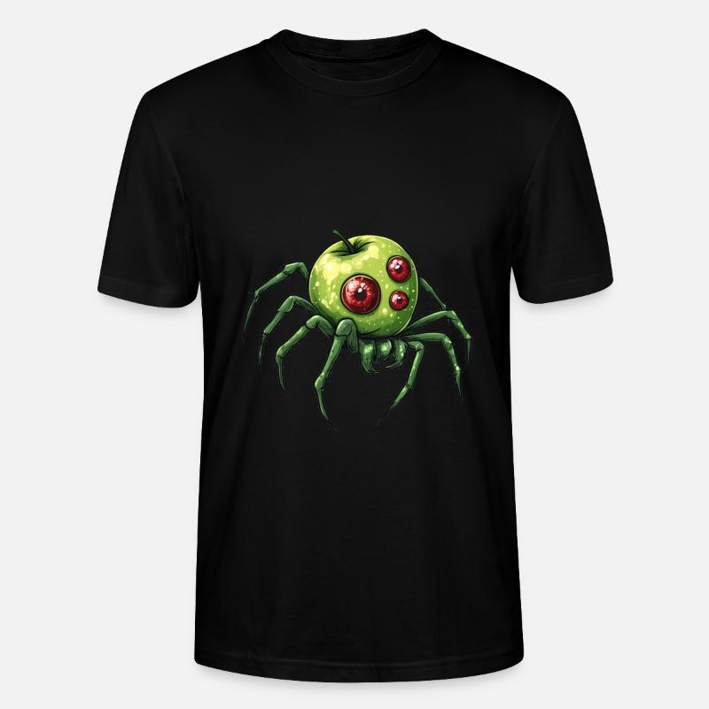 Apfelspinne Apfel Spinne - Stanley/Stella Unisex Bio-T-Shirt CRAFTER - Schwarz