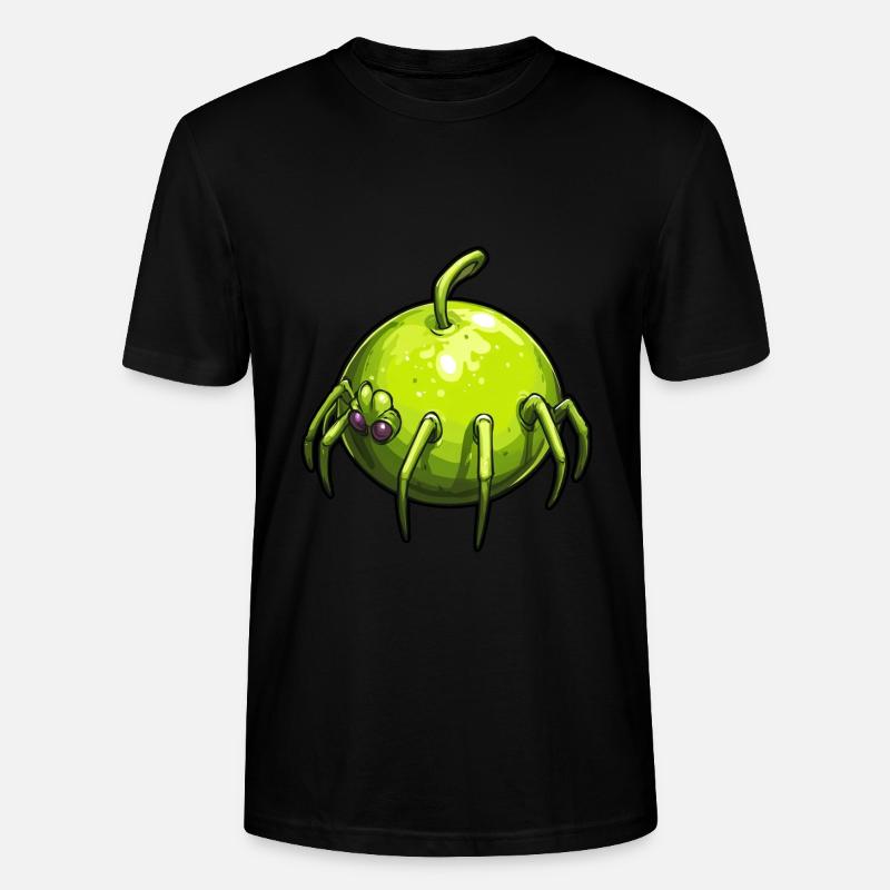 Apfelspinne Apfel Spinne - Stanley/Stella Unisex Bio-T-Shirt CRAFTER - Schwarz