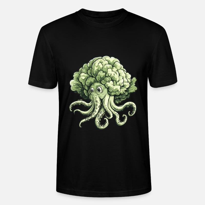 Oktopus Kohlkopf - Stanley/Stella Unisex Bio-T-Shirt CRAFTER - Schwarz