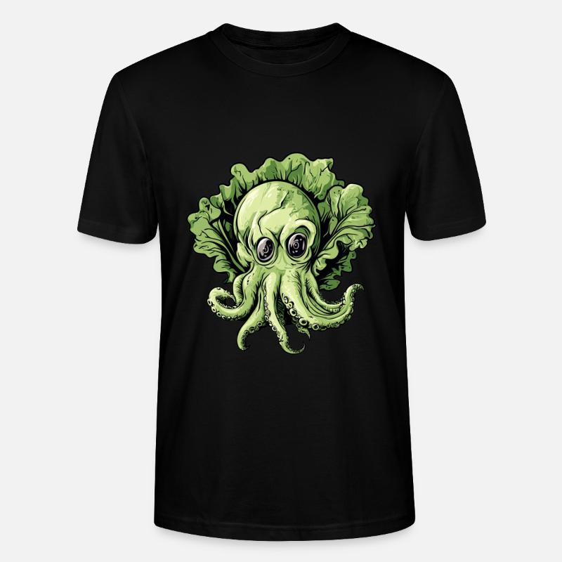 Oktopus Kohlkopf - Stanley/Stella Unisex Bio-T-Shirt CRAFTER - Schwarz