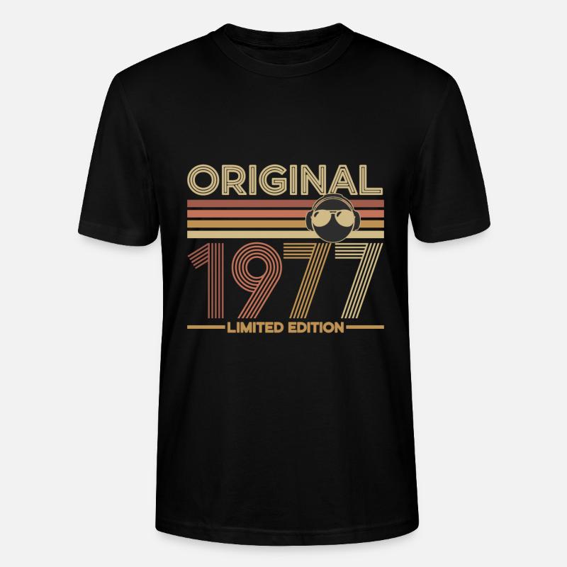 1977 - Stanley/Stella Unisex Bio-T-Shirt CRAFTER - Schwarz