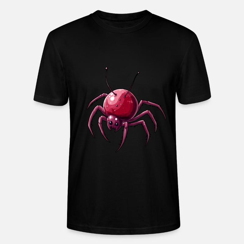 Araignée cerise Araignée cerise - T-shirt bio CRAFTER Stanley Stella Unisexe - noir