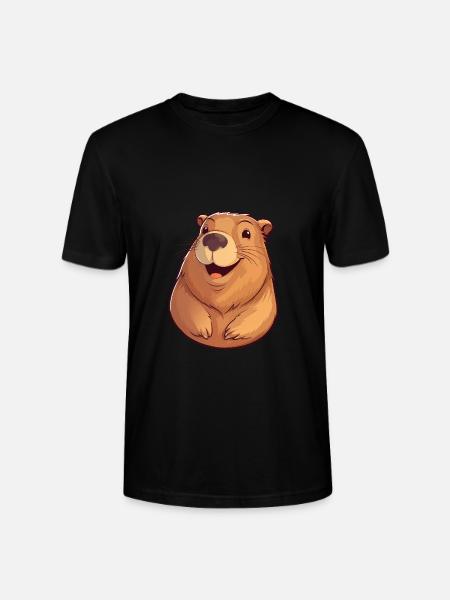 Capibara - Stanley/Stella CRAFTER Unisex Organic T-Shirt - black