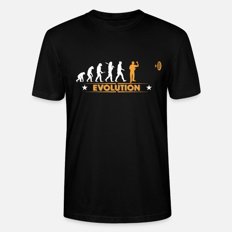 Dart - Evolution - orange/weiss - T-shirt bio CRAFTER Stanley Stella Unisexe - noir
