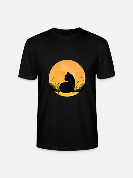 Lune de chats - T-shirt bio CRAFTER Stanley Stella Unisexe - noir