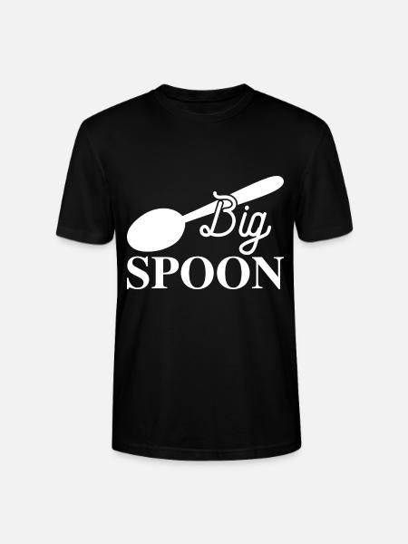 Großer Löffel und kleiner Löffel - Stanley/Stella Unisex Bio-T-Shirt CRAFTER - Schwarz