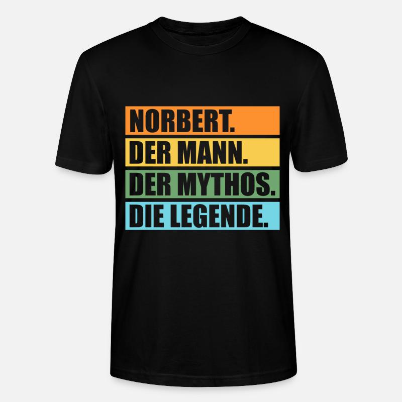 Norbert - Stanley/Stella Unisex Bio-T-Shirt CRAFTER - Schwarz