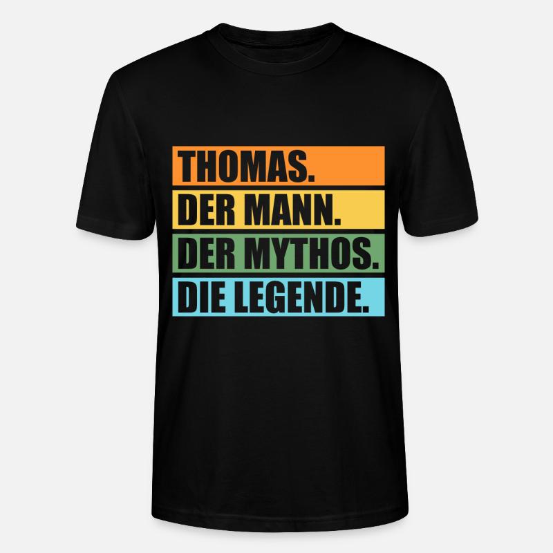 Thomas - Stanley/Stella Unisex Bio-T-Shirt CRAFTER - Schwarz