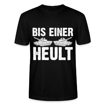 Panzerfahrer Militär Soldat Panzer - Stanley/Stella Unisex Bio-T-Shirt CRAFTER - Schwarz - Vorne - Alina (178cm) & Michal (187cm)
