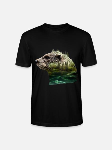 Otter - Stanley/Stella Unisex Bio-T-Shirt CRAFTER - Schwarz