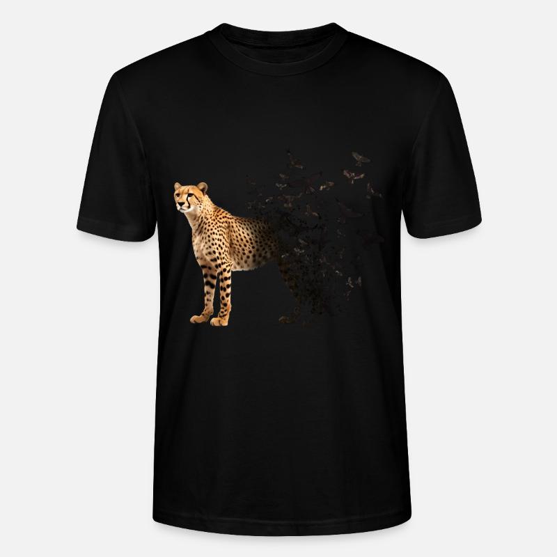 Guépard - T-shirt bio CRAFTER Stanley Stella Unisexe - noir
