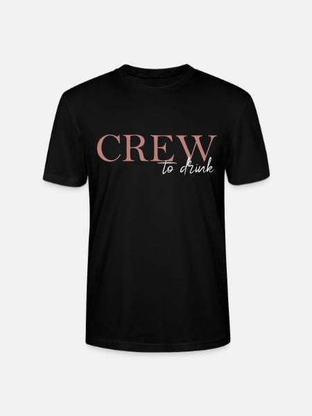 Crew to drink - Stanley/Stella Unisex Bio-T-Shirt CRAFTER - Schwarz