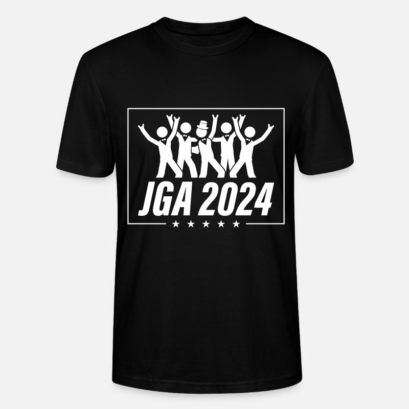 Junggesellen Abschied 2024 - Stanley/Stella Unisex Bio-T-Shirt CRAFTER - Schwarz