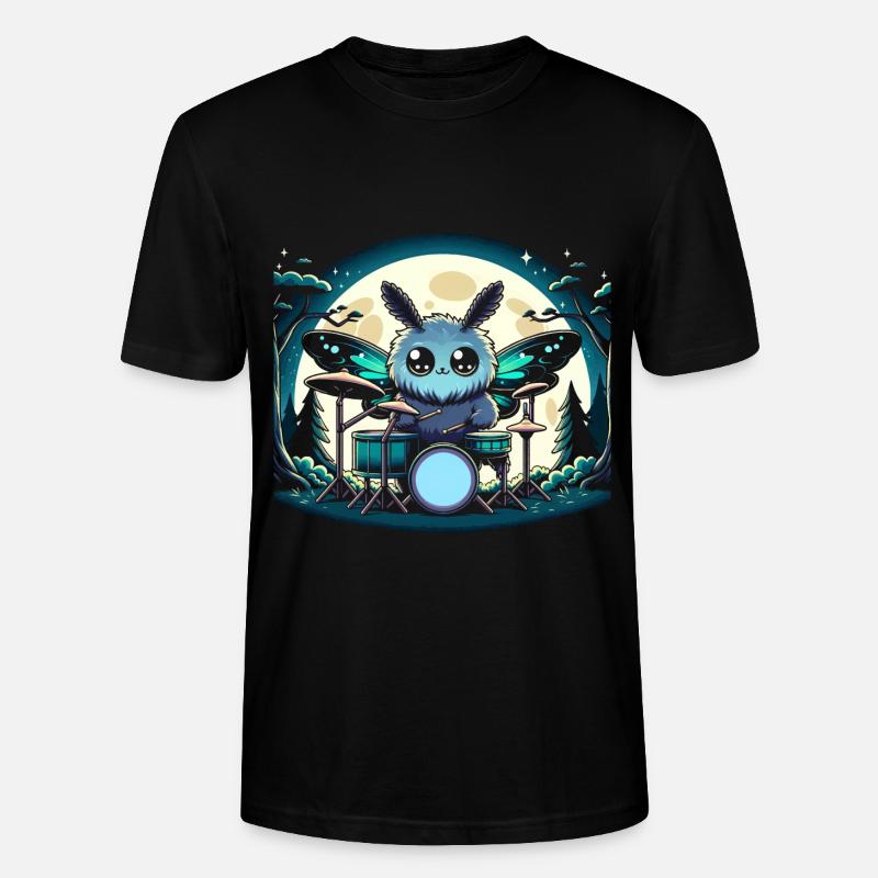 Mothman Point Pleasant Drummer Cryptide - T-shirt bio CRAFTER Stanley Stella Unisexe - noir