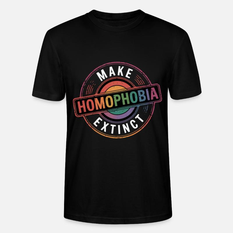 Make Homophobia Extinct 8 - Stanley/Stella Unisex Bio-T-Shirt CRAFTER - Schwarz