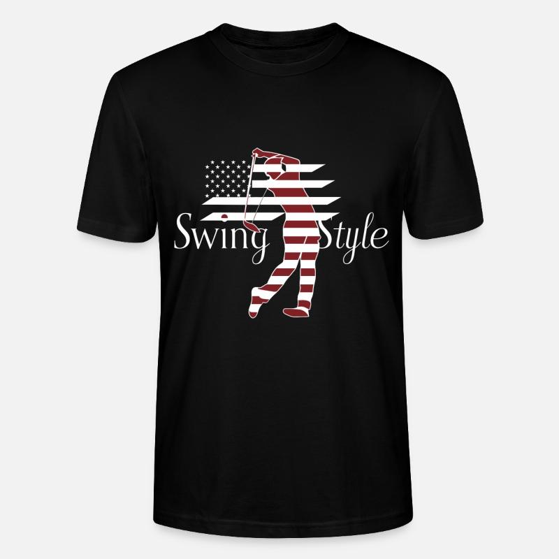 Swing Style Golf Golfing USA - Stanley/Stella Unisex Bio-T-Shirt CRAFTER - Schwarz