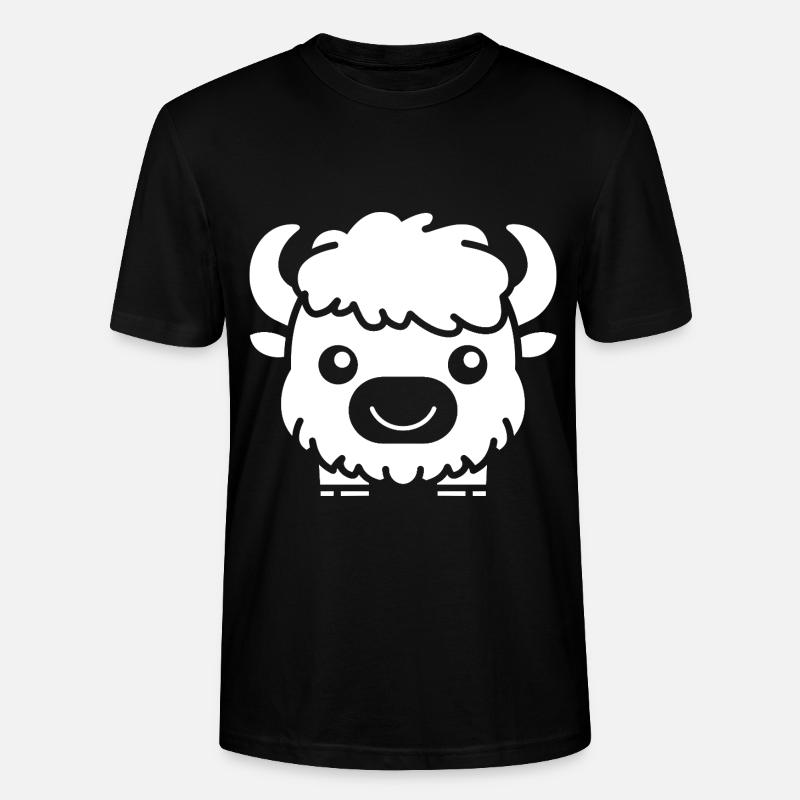 Büffel - Stanley/Stella Unisex Bio-T-Shirt CRAFTER - Schwarz