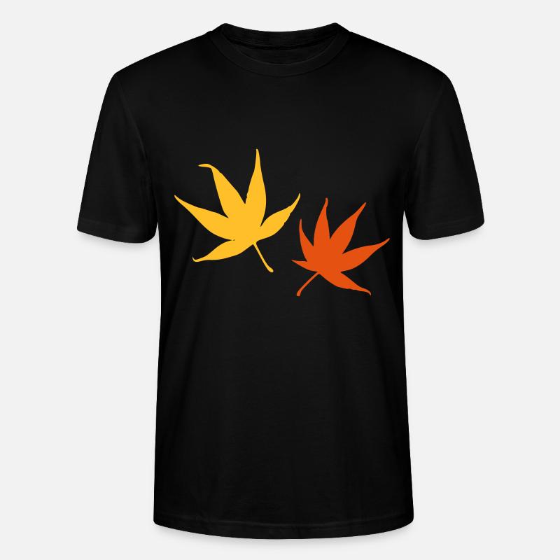 Herbstlaub - Stanley/Stella Unisex Bio-T-Shirt CRAFTER - Schwarz
