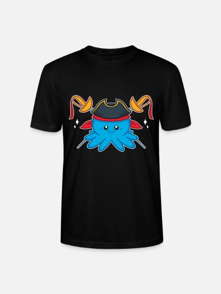 Octopus - Stanley/Stella CRAFTER Unisex Organic T-Shirt - black