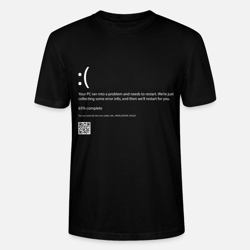 Fehlercode Computer - Stanley/Stella Unisex Bio-T-Shirt CRAFTER - Schwarz