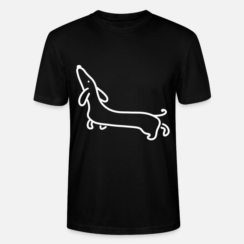Süsser Dackel - Stanley/Stella Unisex Bio-T-Shirt CRAFTER - Schwarz