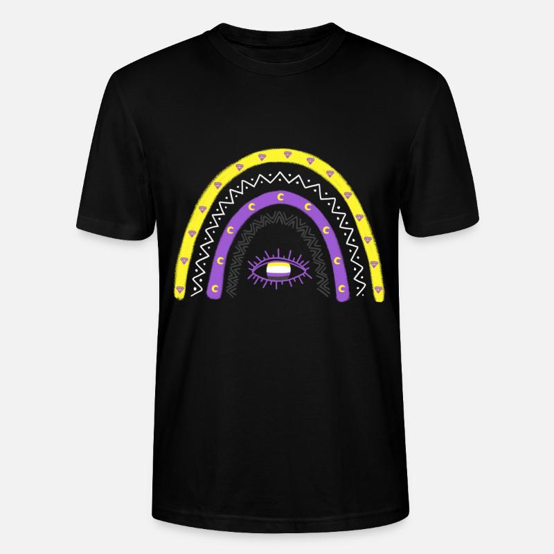 LGBTQ Nonbinary Rainbow Nonbinary Pride - T-shirt bio CRAFTER Stanley Stella Unisexe - noir