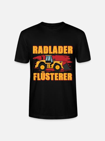 Radlader Flüsterer Retro Radladerfahrer - Stanley/Stella Unisex Bio-T-Shirt CRAFTER - Schwarz