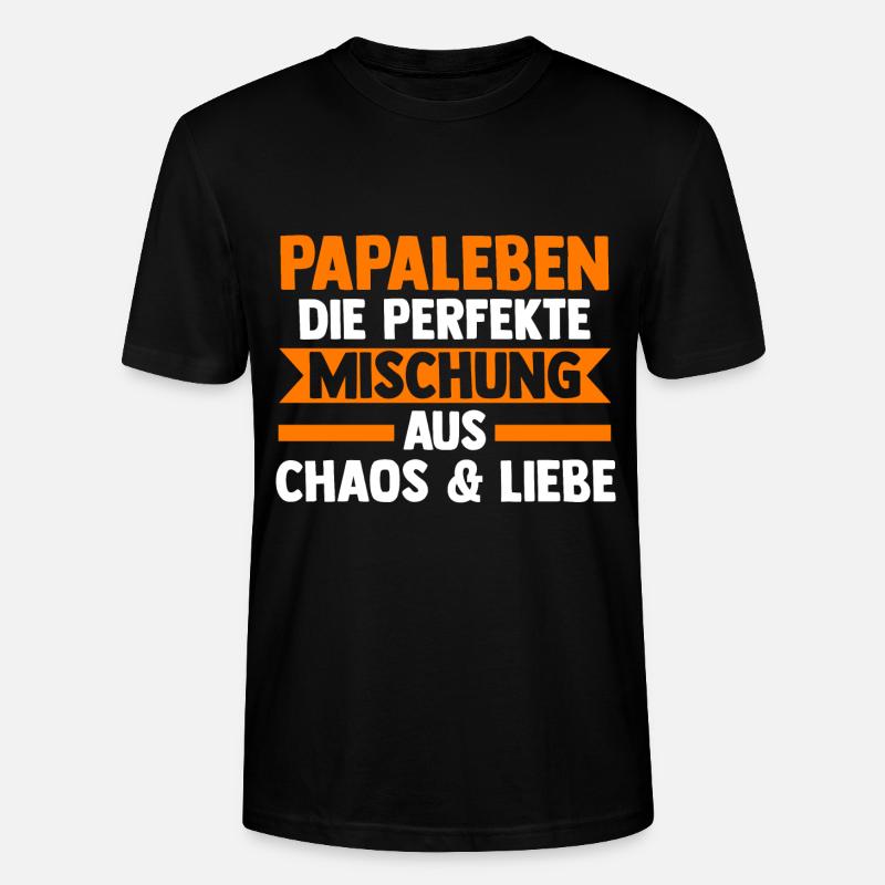 Vater Papi Papa - Stanley/Stella Unisex Bio-T-Shirt CRAFTER - Schwarz