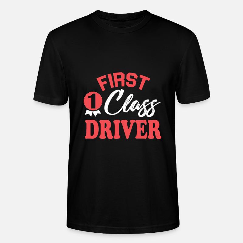 Erstklassiger Fahrer - Stanley/Stella Unisex Bio-T-Shirt CRAFTER - Schwarz