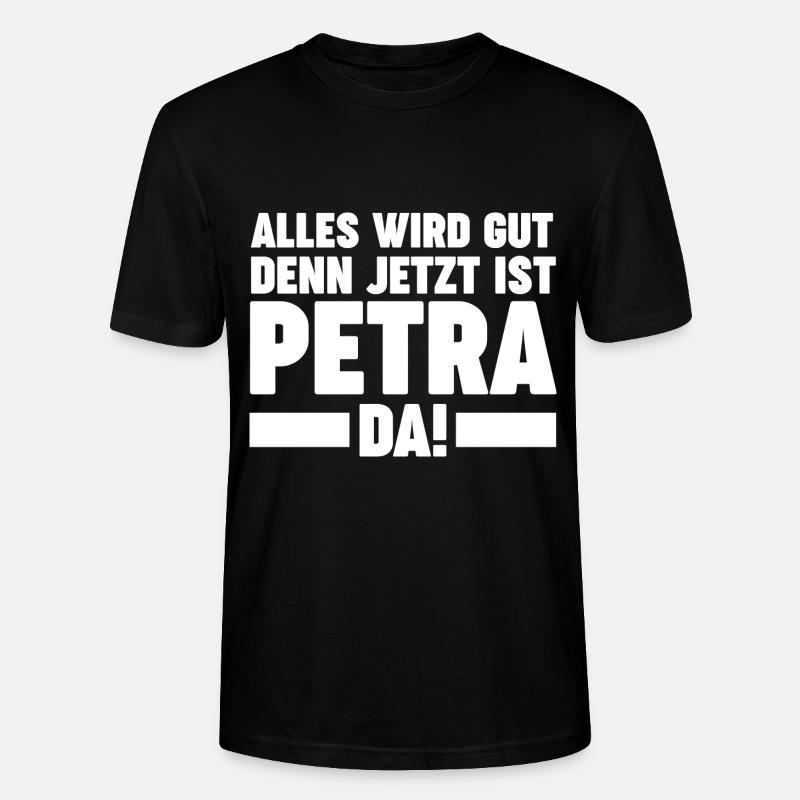 Name Petra - Stanley/Stella Unisex Bio-T-Shirt CRAFTER - Schwarz