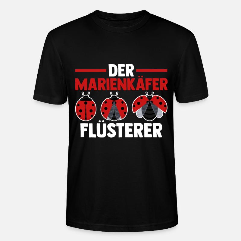 Marienkäfer - Stanley/Stella Unisex Bio-T-Shirt CRAFTER - Schwarz