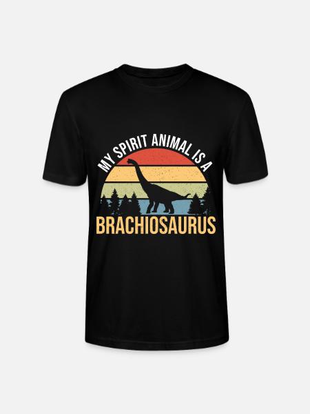 Brachiosaurus Dinosaur Gift - Stanley/Stella CRAFTER Unisex Organic T-Shirt - black