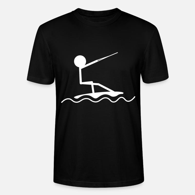 Wakeboarden Wakeboard - Stanley/Stella Unisex Bio-T-Shirt CRAFTER - Schwarz