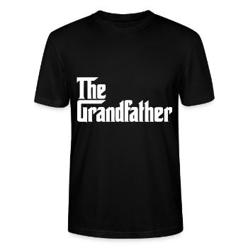 Le grand-père grand-père - T-shirt bio CRAFTER Stanley Stella Unisexe - noir - Devant - Alina (178cm) & Michal (187cm)