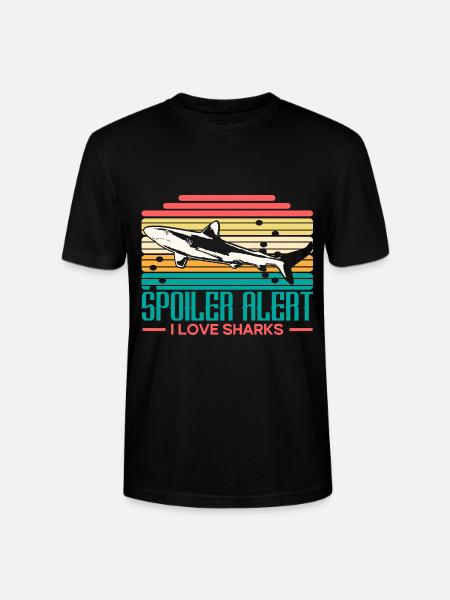 Hai Raubfisch Geschenkidee - Stanley/Stella Unisex Bio-T-Shirt CRAFTER - Schwarz