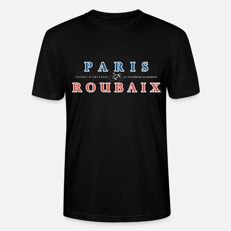 Paris Roubaix - T-shirt bio CRAFTER Stanley Stella Unisexe - noir