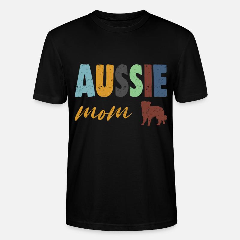 Aussie Mom - Stanley/Stella Unisex Bio-T-Shirt CRAFTER - Schwarz