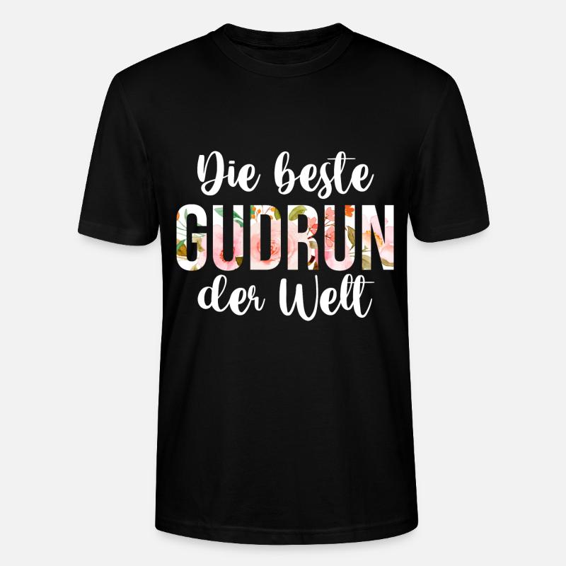 Gudrun - Stanley/Stella Unisex Bio-T-Shirt CRAFTER - Schwarz