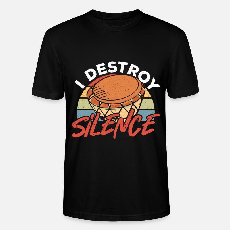 Bongo Musik Geschenk - Stanley/Stella Unisex Bio-T-Shirt CRAFTER - Schwarz