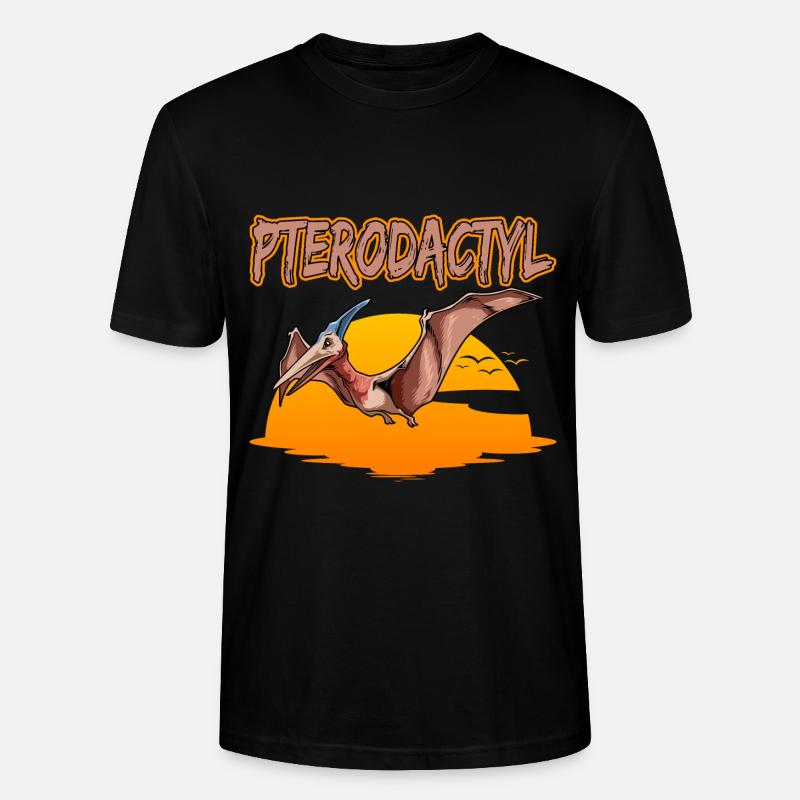 Pterodactyl Pteranodon Peteinosaurus - Stanley/Stella Unisex Bio-T-Shirt CRAFTER - Schwarz