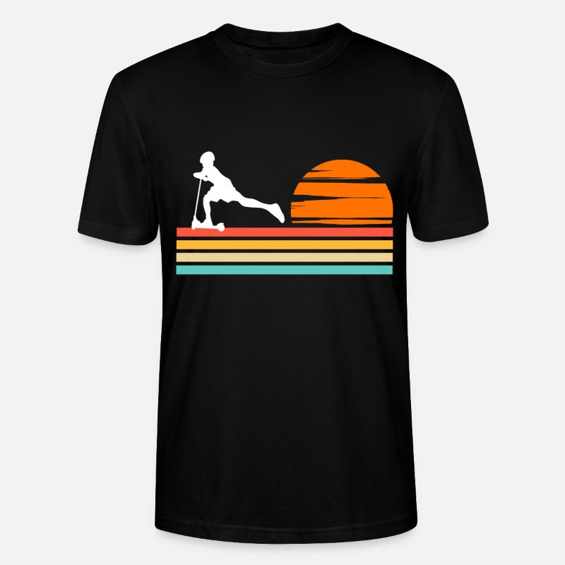 Scootering Coucher de soleil - T-shirt bio CRAFTER Stanley Stella Unisexe - noir
