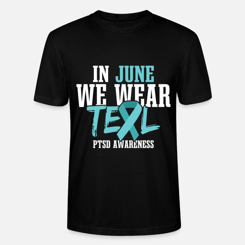 Sensibilisation au TSPT - T-shirt bio CRAFTER Stanley Stella Unisexe - noir