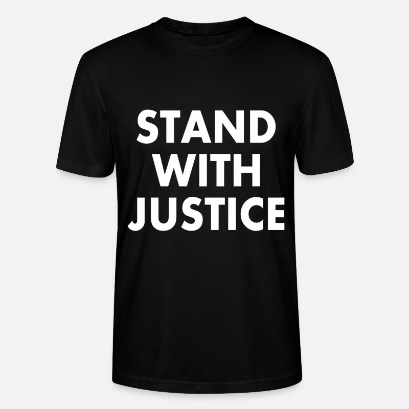Stand with justice - Stanley/Stella Unisex Bio-T-Shirt CRAFTER - Schwarz