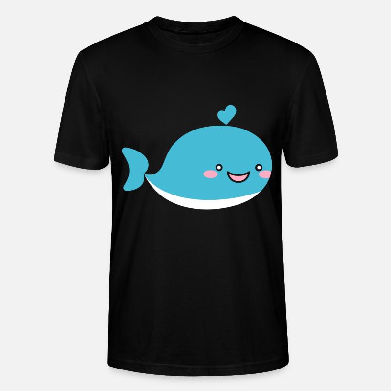bébé baleine - T-shirt bio CRAFTER Stanley Stella Unisexe - noir
