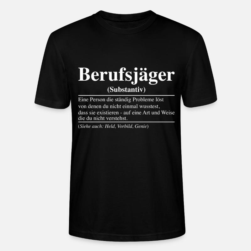 Berufsjäger Berufsjägerin Jäger - Stanley/Stella Unisex Bio-T-Shirt CRAFTER - Schwarz
