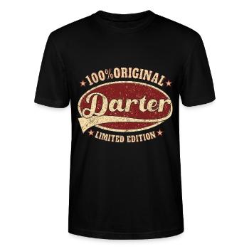 Darter 100% Original - Stanley/Stella Unisex Bio-T-Shirt CRAFTER - Schwarz - Vorne - Alina (178cm) & Michal (187cm)
